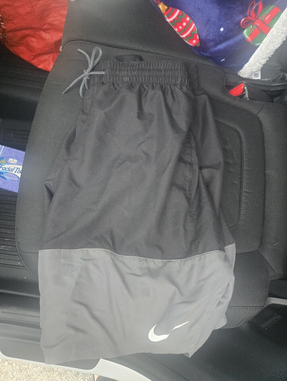 Nike Black and Gray Two-Tone  Bathing Suit with Swoosh